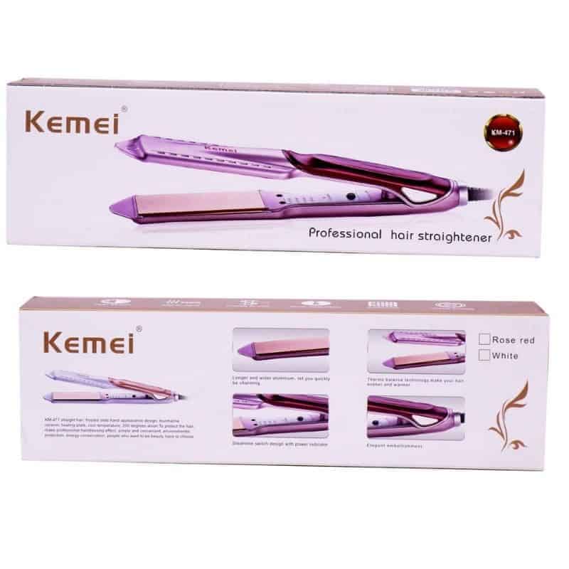 Kemie km-471 hair straightener with temperature adjustment