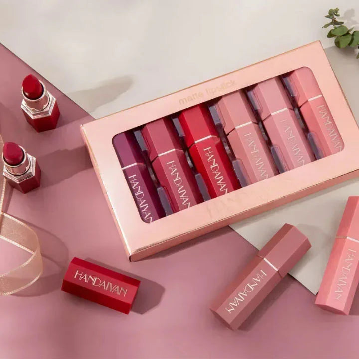 k-beauty 6pcs/lot Lip Kit Matte Lipstick Waterproof Velvet Stick 6 piece set