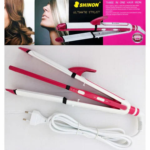 Shinon 3 In 1 Professional Electric Hair Straightener