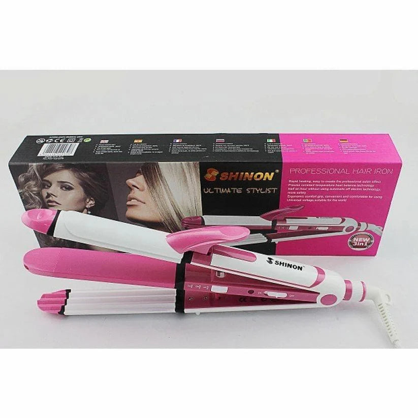 Shinon 3 In 1 Professional Electric Hair Straightener